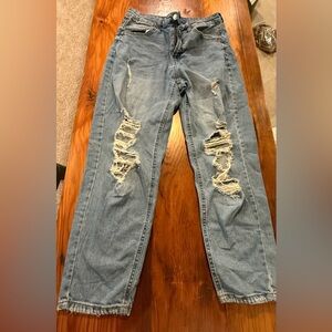 Distressed Blue Jeans for Women